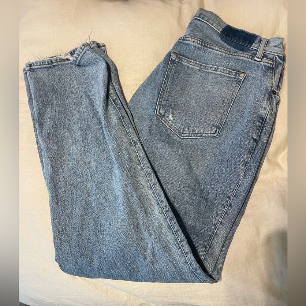 90s straight ultra high rise curve love Abercrombie jeans